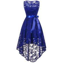 Load image into Gallery viewer, back dark blue halter Bow Bridesmaid Dresses
